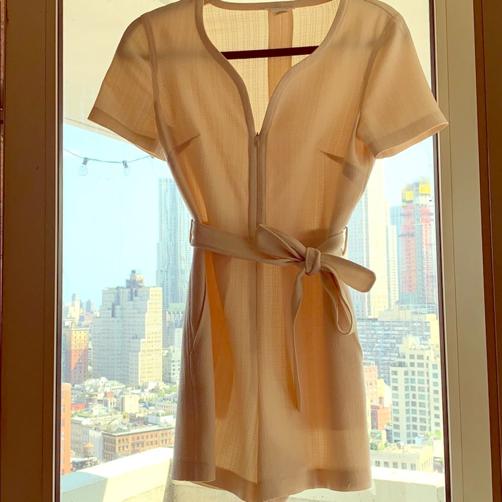Club Monaco Cream Belted Jumper
